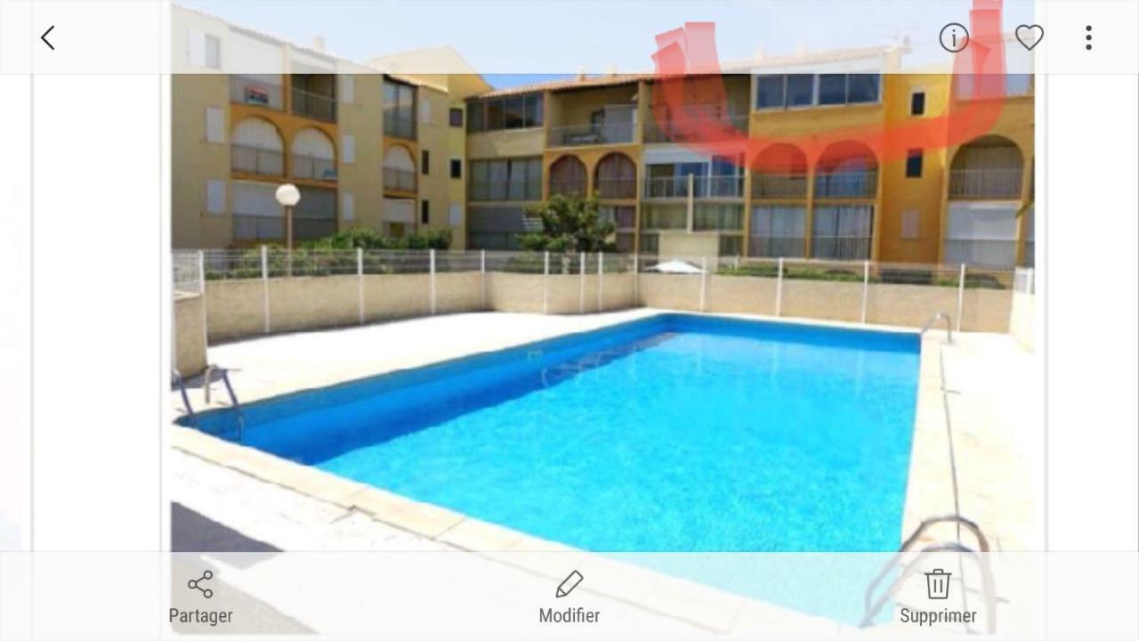 F3 Narbone-Plage Avec Solarium 250M De La Mer Vue Mer Et Clape Narbonne-Plage Exteriör bild